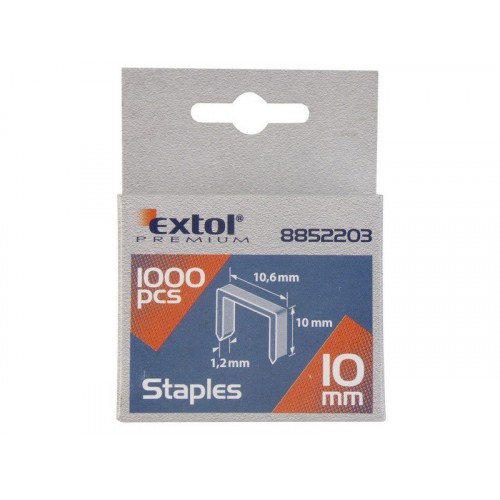 EXTOL PREMIUM spony 14mm, 11.3x0.52x0.70mm, balení 1000ks 8852505 EXTOL PREMIUM spony 14mm, 11.3x0.52x0.70mm, balení 1000ks 8852505