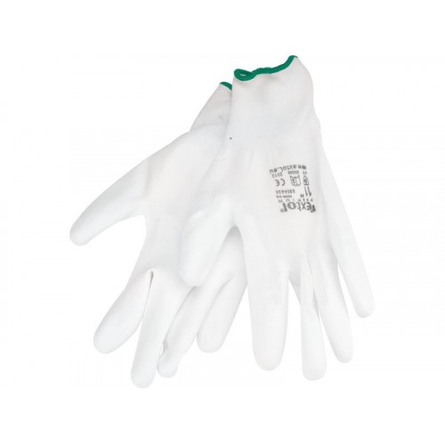 EXTOL PREMIUM rukavice z polyesteru polomáčené, velikost 9", bílé 8856631 EXTOL PREMIUM rukavice z polyesteru polomáčené, velikost 9", bílé 8856631