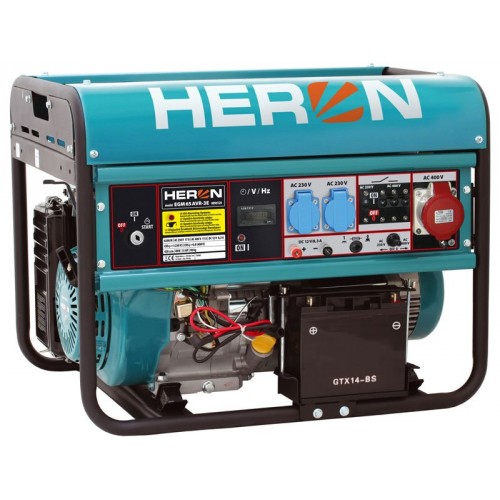 HERON EGM 65 AVR-3E elektrocentrála benzínová 15HP / 6,5KW 8896120 HERON EGM 65 AVR-3E elektrocentrála benzínová 15HP / 6,5KW 8896120