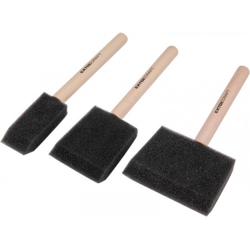 EXTOL CRAFT štětce molitanové, sada 3ks 91520 EXTOL CRAFT štětce molitanové, sada 3ks 91520