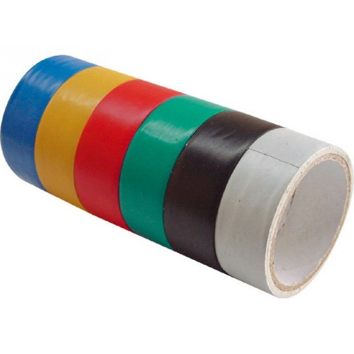 EXTOL CRAFT pásky izolační PVC, sada 6ks, 19mm x 18m 9550 EXTOL CRAFT pásky izolační PVC, sada 6ks, 19mm x 18m 9550