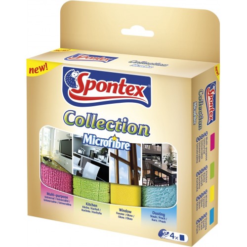 SPONTEX Collection Mikroutěrky 4 ks SPONTEX Collection Mikroutěrky 4 ks