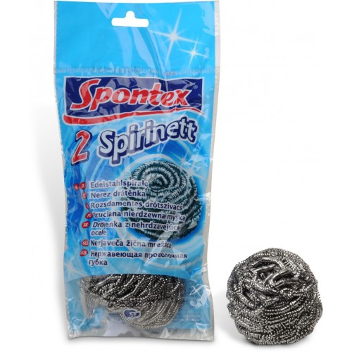 SPONTEX 2 Spirinett nerez drátěnka SPONTEX 2 Spirinett nerez drátěnka