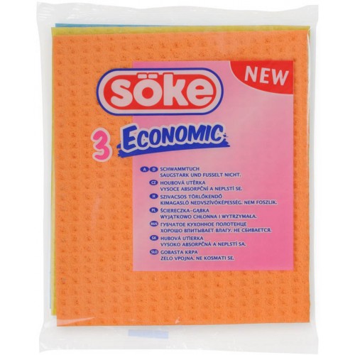 Söke Economic houbová utěrka 3 ks Söke Economic houbová utěrka 3 ks