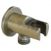 SAPHO Držák sprchy kulatý, pevný, s vyústěním, 1/2", bronz 981M6