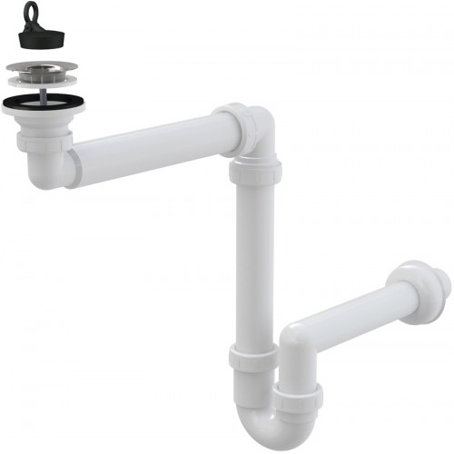 ALCAPLAST Prostorově úsporný umyvadlový sifon průměr 63mm A413 ALCAPLAST Prostorově úsporný umyvadlový sifon průměr 63mm A413