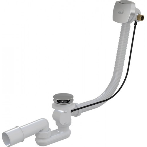 ALCAPLAST Sifon vanový s napouštěním přepadem pro silnostěnné vany chrom 100cm A565CRM1100 ALCAPLAST Sifon vanový s napouštěním přepadem pro silnostěnné vany chrom 100cm A565CRM1100