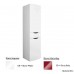 Villeroy & Boch Next2U Vysoká skříňka 400x1600x390 mm, korpus Glossy White, čelní stěna Glossy Ruby, panty vlevo