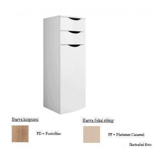 Villeroy & Boch Next2U Boční skříňka 400x1140x390 mm, korpus Portofino, čelní stěna Platinum Caramel, 2 zásuvky, panty vpravo Villeroy & Boch Next2U Boční skříňka 400x1140x390 mm, korpus Portofino, čelní stěna Platinum Caramel, 2 zásuvky, panty vpravo
