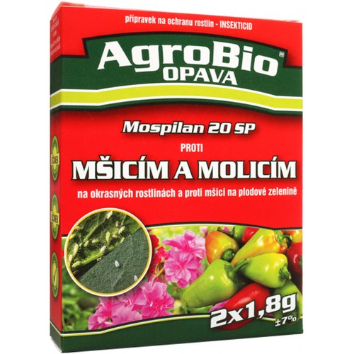 AgroBio MOSPILAN 20 SP proti mšicím a molicím, 2x1,8g 001152 AgroBio MOSPILAN 20 SP proti mšicím a molicím, 2x1,8g 001152