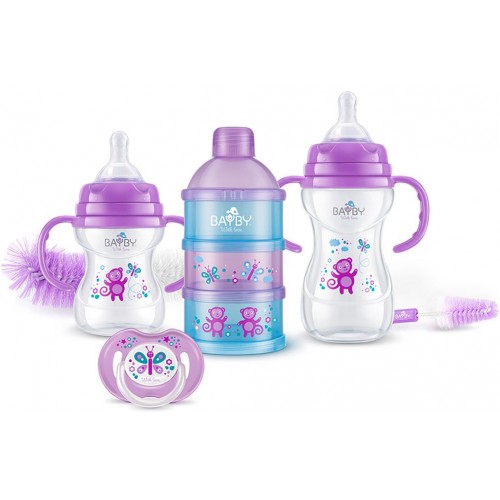 BAYBY BGS 6202 Dárková sada fialová 6m+ 42002150 BAYBY BGS 6202 Dárková sada fialová 6m+ 42002150