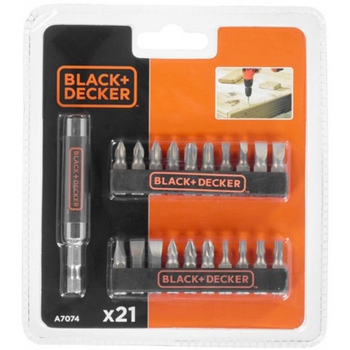 Black & Decker A7074 21dílná sada bitů + magnetický držák Black & Decker A7074 21dílná sada bitů + magnetický držák