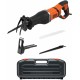 Black & Decker BES301K Mečová pila (750W) s držákem větví a 2ks pilového listu, kufr