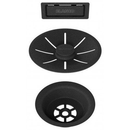 BLANCO Odtoková sada s přepadem C-overflow, černá matná Black Edition 239975 BLANCO Odtoková sada s přepadem C-overflow, černá matná Black Edition 239975