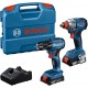BOSCH GDX 18V-285 + GSR 185-LI + 2× 2,0 Ah + GAL 18V-20 + pouzdro PROFESSIONAL 06019N2123