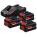 BOSCH PROFESSIONAL Starter-Set 3x EXBA18V-80 + EXAL18 0615V0005R