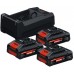 BOSCH PROFESSIONAL Starter Set 3x EXBA18V-40 + GAL12V/18V-80 0615V0005X