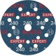 BOSCH Brusný kotouč EXPERT O780 s fólií, 125 mm, G240, 50ks 2608902413