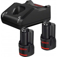 BOSCH Akumulátor 2× GBA 12V 2.0Ah + nabíječka GAL 12V-40 1600A019R8