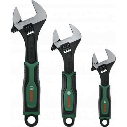 BOSCH Sada nastavitelných klíčů 3 kusy 1600A039HR BOSCH Sada nastavitelných klíčů 3 kusy 1600A039HR