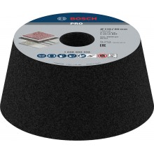 BOSCH Kónický brusný hrncový kotouč PRO Stone, 90 × 110 × 55 mm, G24 1608600239