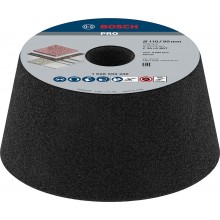 BOSCH Kónický brusný hrncový kotouč PRO STONE, 90 × 110 × 55 mm, G30 1608600240