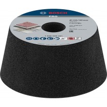 BOSCH Kónický brusný hrncový kotouč PRO STONE, 90 × 110 × 55 mm, G54 1608600241