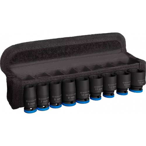 BOSCH PRO Impact Socket Set, 1”, standardní, 9 ks 2608003034 BOSCH PRO Impact Socket Set, 1”, standardní, 9 ks 2608003034