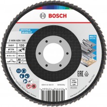 BOSCH Lamelový brusný kotouč X451, 115 × 22,23 mm, G120, T27, 15 ks 2608626174