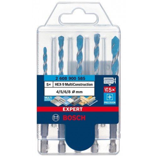 BOSCH 5dílná sada vrtáků EXPERT HEX-9 MultiConstruction 4/5/6/6/8 mm 2608900585 BOSCH 5dílná sada vrtáků EXPERT HEX-9 MultiConstruction 4/5/6/6/8 mm 2608900585