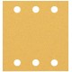 BOSCH Brusný papír EXPERT C470 se 6 otvory pro vibrační brusky 115 × 107 mm, G 80, 10 ks 2608900892
