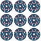 BOSCH 9dílná sada brusných kotoučů EXPERT O780 s fólií, 125 mm, G80/G120/G180 2608902407