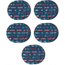 BOSCH 55dílná sada brusných kotoučů EXPERT O780, 150mm, G60/G80/G120/G180/G240 2608902470
