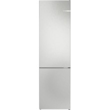 Bosch Serie 4 Volně stojící chladnička s mrazničkou dole 203 x 60 cm kovový vzhled, Total No Frost, KGN392LDF