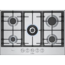 Bosch Serie 6 Plynová varná deska 75 cm Nerez PCQ7A5I90