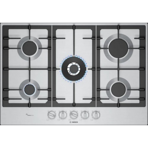 Bosch Serie 6 Plynová varná deska 75 cm Nerez PCQ7A5I90 Bosch Serie 6 Plynová varná deska 75 cm Nerez PCQ7A5I90