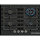 Bosch Serie 4 Plynová varná deska 60 cm Tvrzené sklo, černá PNH6B6K40