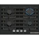 Bosch Serie 6 Plynová varná deska 60 cm Tvrzené sklo, černá PPP6A6I40