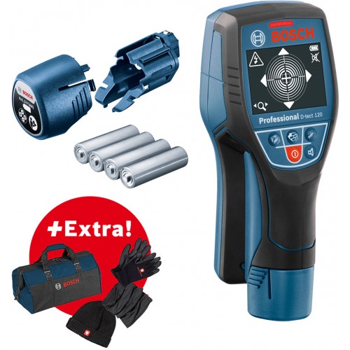 BOSCH D-tect 120 Detector + zimní sada + brašna na nářadí 06159940M4 BOSCH D-tect 120 Detector + zimní sada + brašna na nářadí 06159940M4