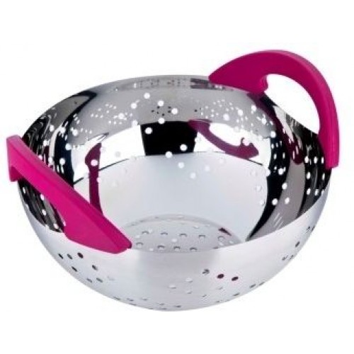 CS SOLINGEN Cedník nerez 24 cm STILO růžová CS-040628 CS SOLINGEN Cedník nerez 24 cm STILO růžová CS-040628