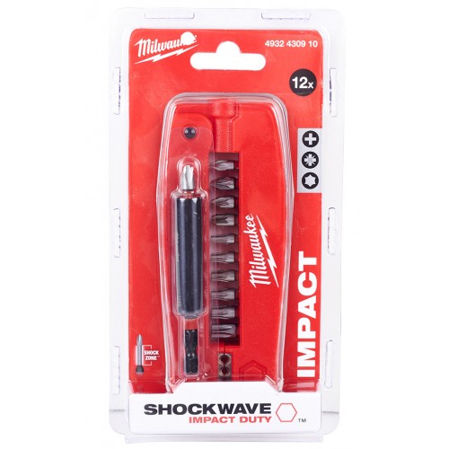 Milwaukee Shockwave Impact duty Sada bitů 12 ks 4932430910 Milwaukee Shockwave Impact duty Sada bitů 12 ks 4932430910