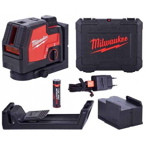 Milwaukee L4 CLLP-301C Kombinovaný laser USB 4933478099 Milwaukee L4 CLLP-301C Kombinovaný laser USB 4933478099