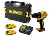 DeWALT DCD709D2T Aku bezuhlíková příklepová vrtačka XR (65Nm/18V/2x2,0Ah) kufr Tstak
