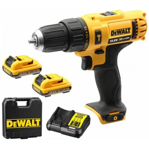 DeWALT Aku příklepová dvourychlostní vrtačka 2x1,3Ah 10,8V DCD716C2 DeWALT Aku příklepová dvourychlostní vrtačka 2x1,3Ah 10,8V DCD716C2