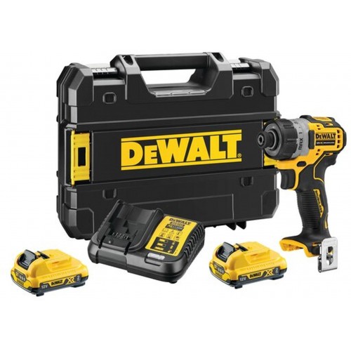 DeWALT DCF601D2 Aku kompaktní šroubovák 1/4"/ 8Nm XR (12V/2x2,0Ah) kufr Tstak DeWALT DCF601D2 Aku kompaktní šroubovák 1/4"/ 8Nm XR (12V/2x2,0Ah) kufr Tstak