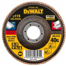 DeWALT DT30601 Brusný lamelový kotouč Extreme na kov 115 mm, plochý, 40G