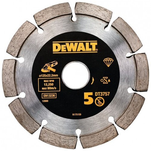 DeWALT DT3757 Diamantový kotouč do drážkovací frézy, 125 x 22,2 mm