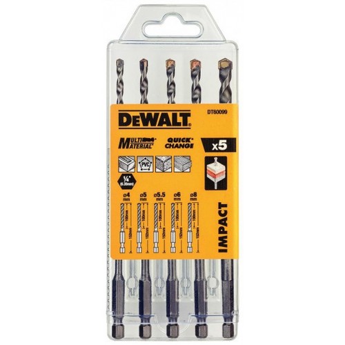 DeWALT DT60099 Sada vrtáků 5-dílná DeWALT DT60099 Sada vrtáků 5-dílná