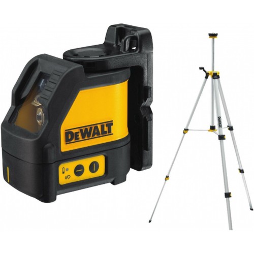DeWALT DW088KTRI Samonivelační křížový laser se stativem, červený DeWALT DW088KTRI Samonivelační křížový laser se stativem, červený