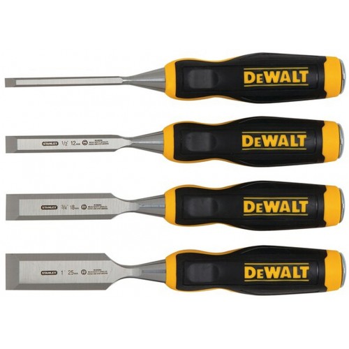DeWALT DWHT0-16063, 4dílná sada klasických dlát na dřevo DeWALT DWHT0-16063, 4dílná sada klasických dlát na dřevo
